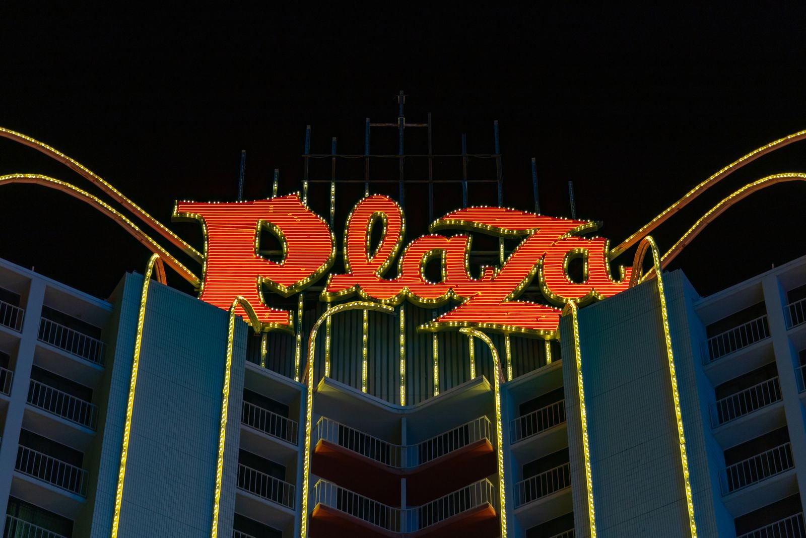 Fontainebleau Hotel Exterior at Night