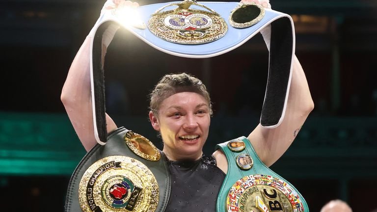 Lauren Price training