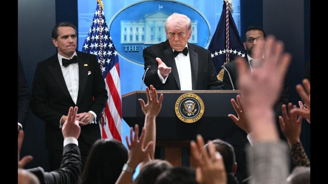 Trump presses his case for White House ballroom following press dinner shooting