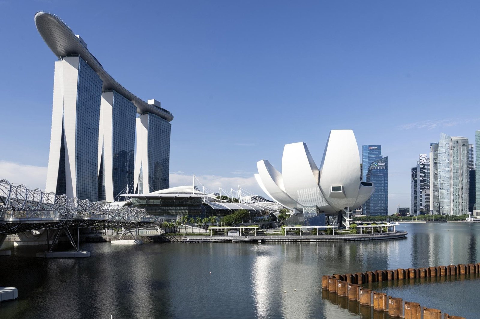 Marina Bay Financial District Skyline
