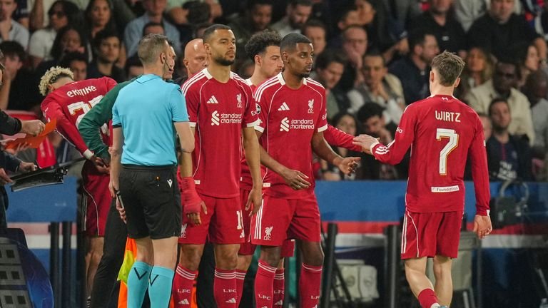Liverpool's Alexander Isak returns from injury during match versus PSG