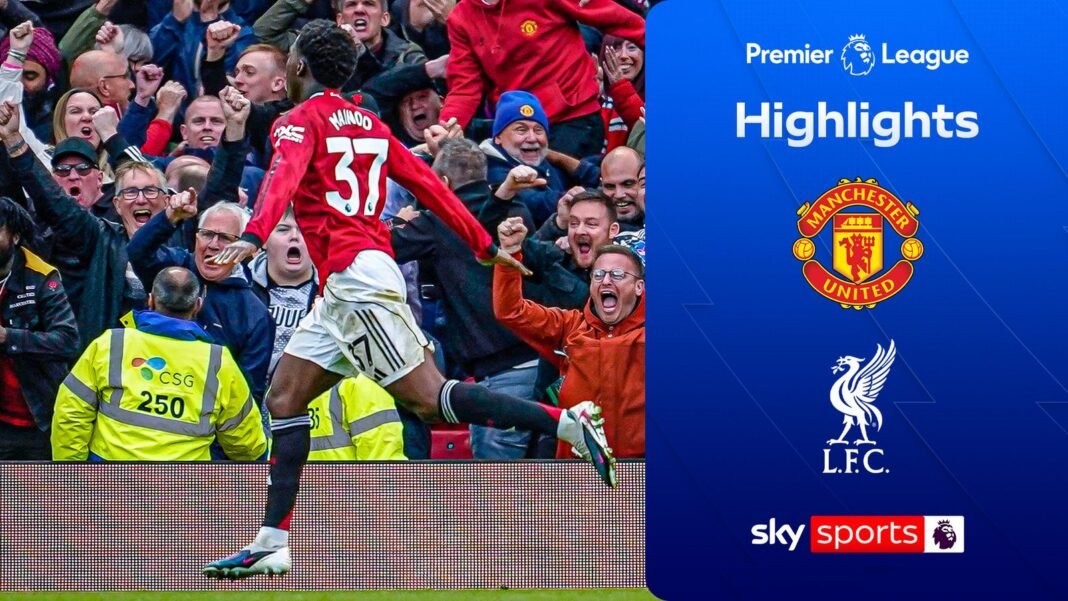 Dramatic Mainoo strike sees Man Utd beat Liverpool in five-goal thriller to seal CL spot