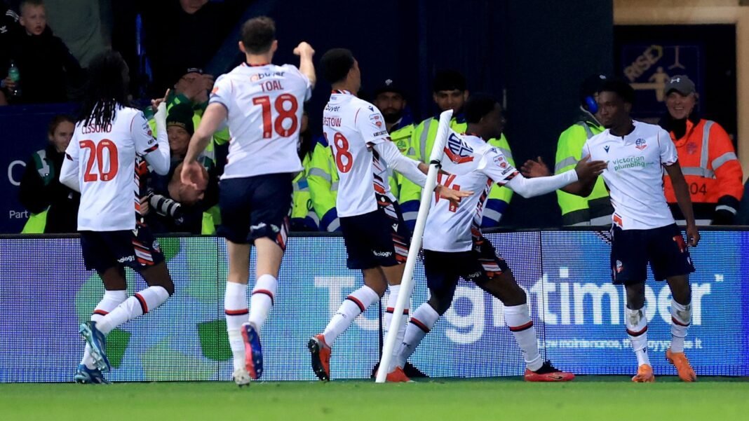 Bolton Stuns Bradford with Spectacular Cozier-Duberry Goal in Thrilling L1 Semi-Final Opener!
