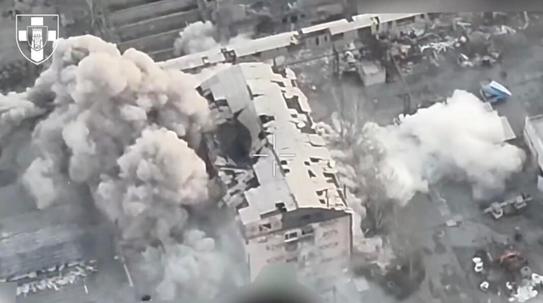 A Ukrainian Ground Robot Drove Into A Russian-Held Building And Blew It Up