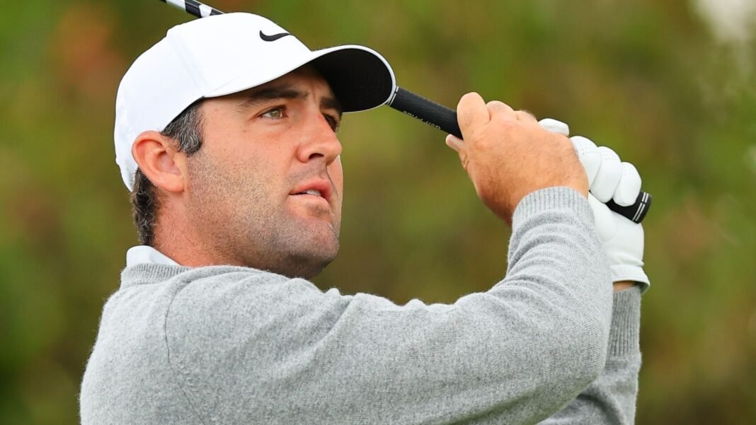 PGA Championship: Scottie Scheffler shares early lead as Rory McIlroy, Bryson DeChambeau struggle at Aronimink Golf Club