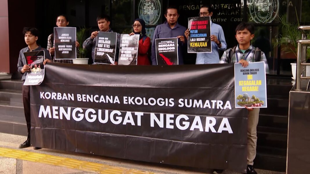 Indonesians sue government over deadly Sumatra flood response