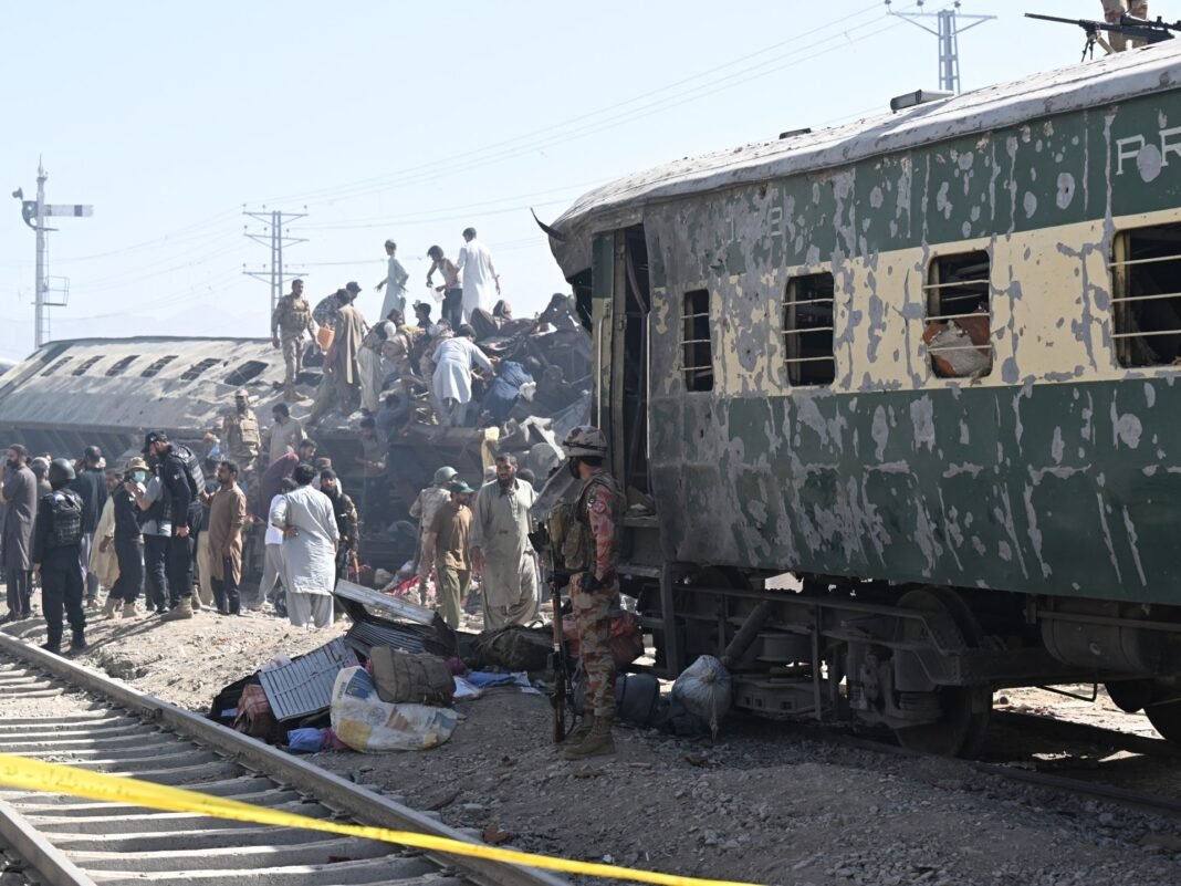 Blast hits train in Pakistan’s Balochistan, killing at least 24 people