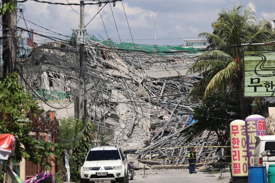 Building under construction in the Philippines collapses, with 24 surviving and 21 missing