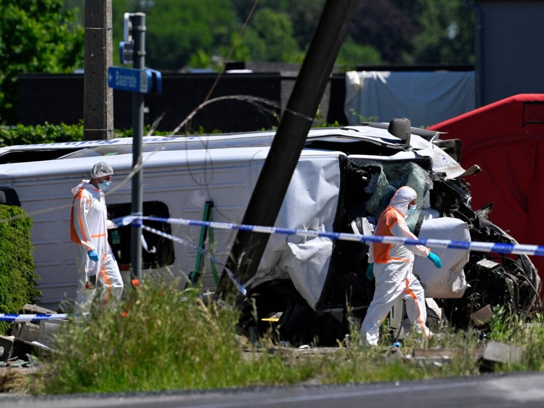 Deadly Crash in Belgium: Minibus Slams into Train, Claiming Four Lives