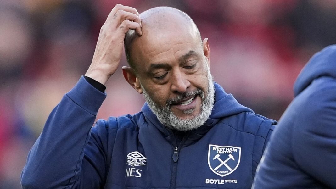 Nuno Espirito Santo in talks with West Ham hierarchy over future after relegation from Premier League on final day of season