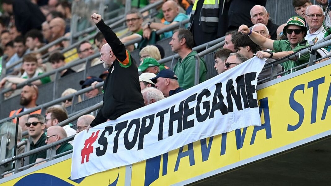 Tensions Flare: Protests Disrupt Ireland and Qatar Ahead of Crucial Israel Matches