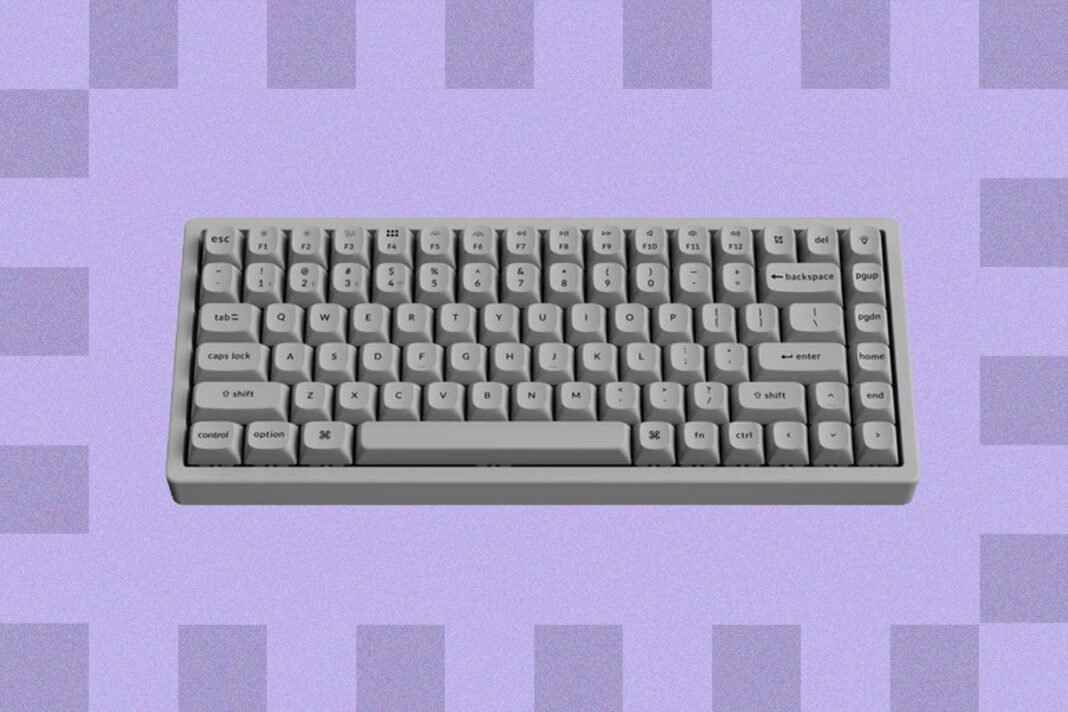 Experience Rock-Solid Typing Like Never Before with the Keychron K2 HE Concrete Edition!