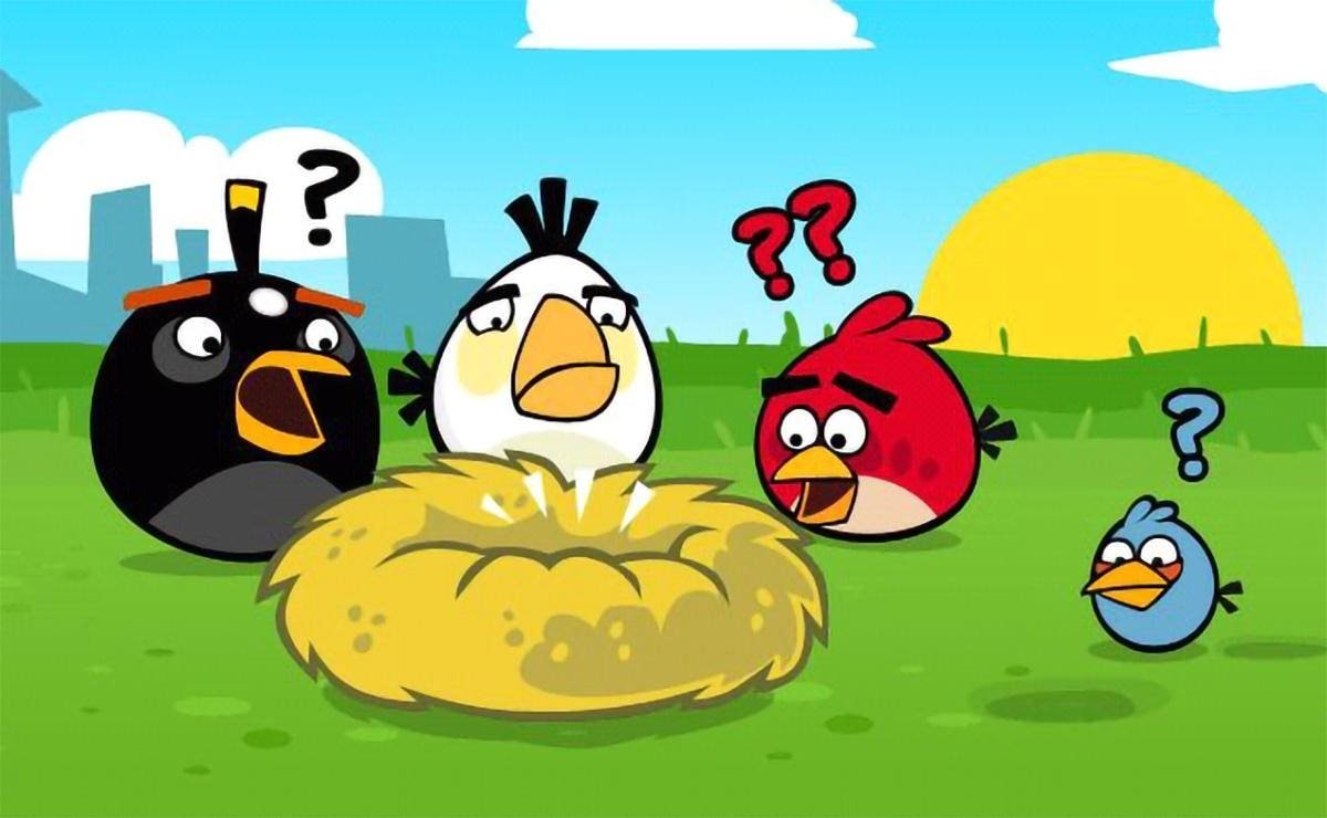 Angry Birds gameplay on smartphone