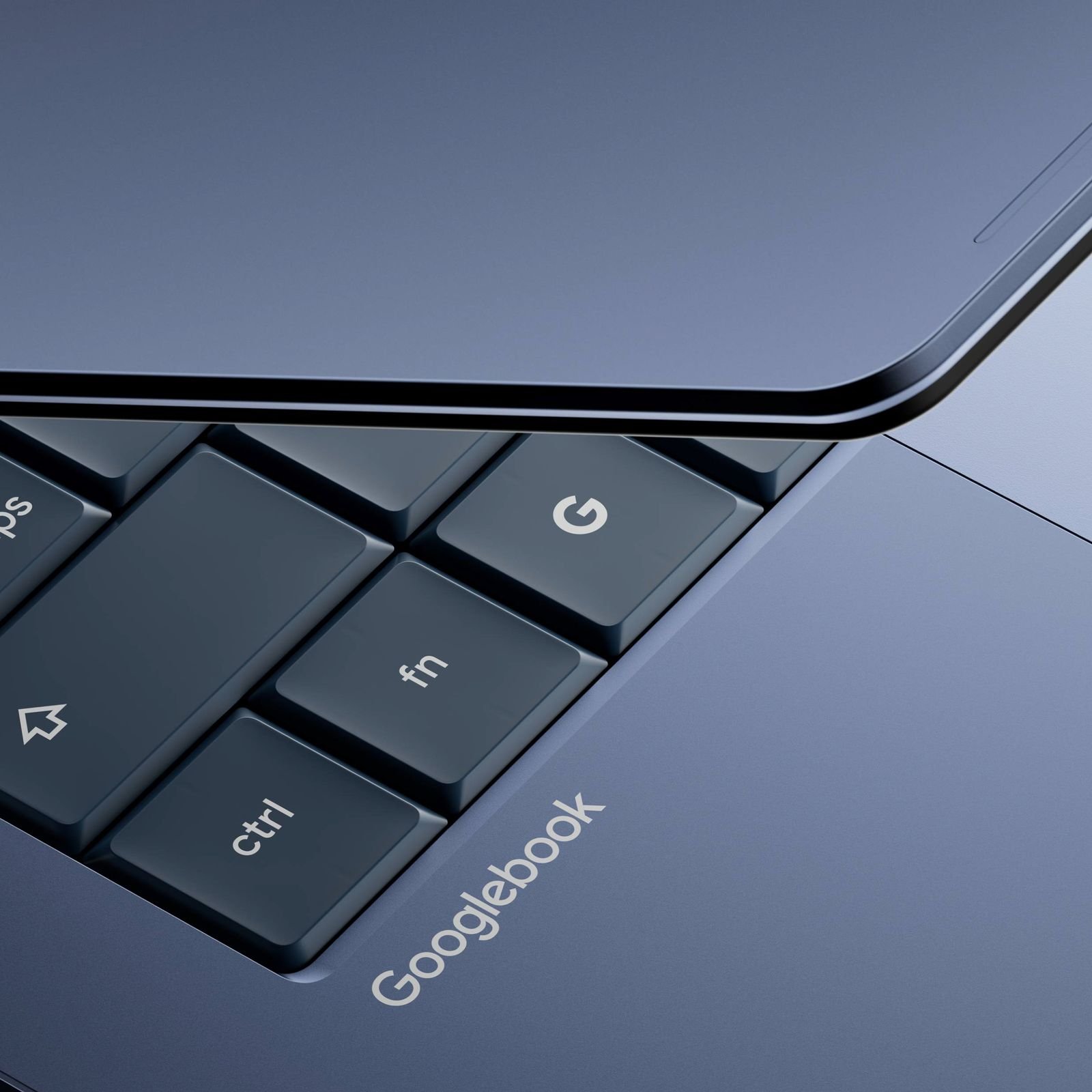 close-up keyboard view of new laptop