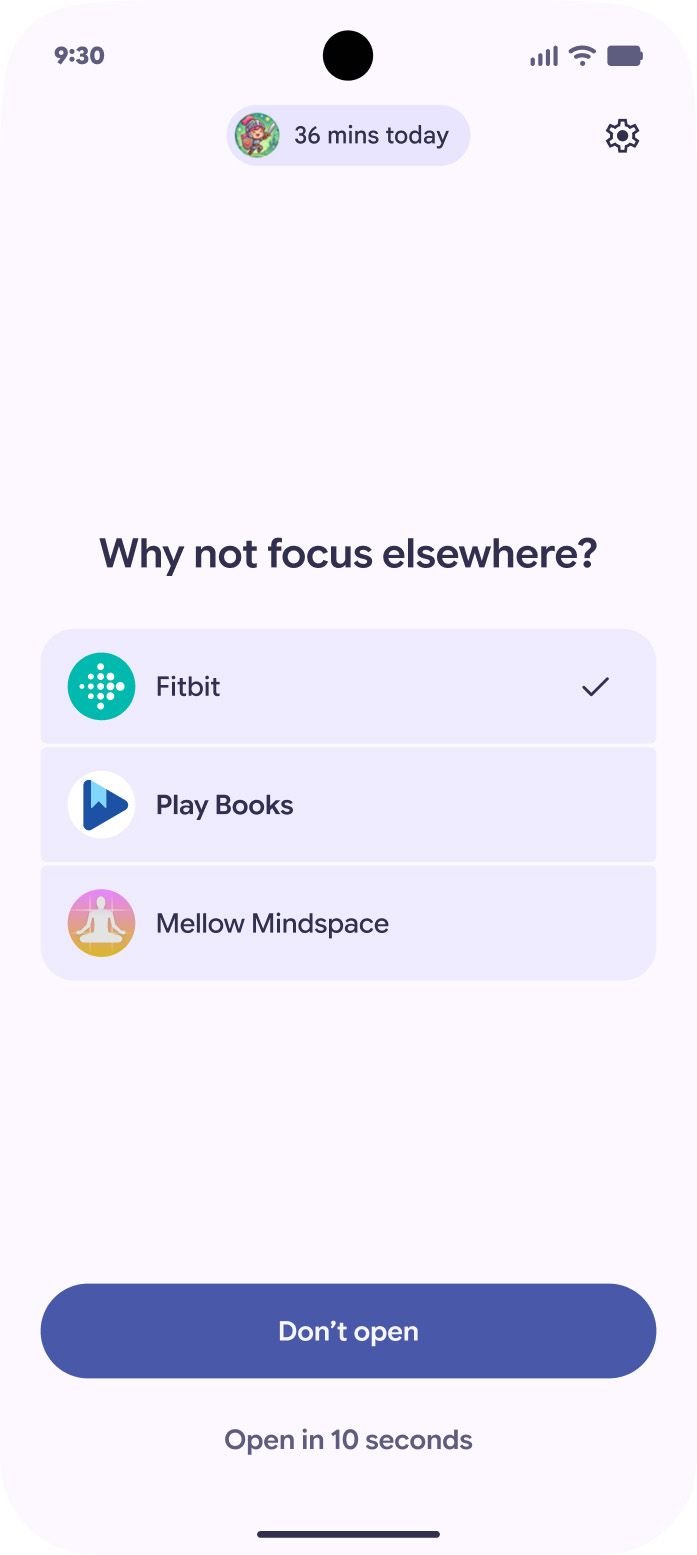 Pause Point digital wellbeing tool