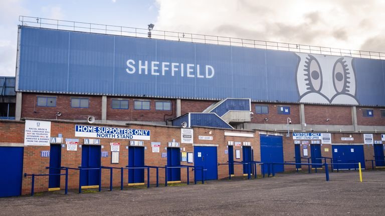 A general view of Hillsborough Stadium-the home ground for Sheffield Wednesday