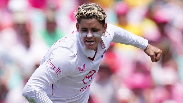 Jacob Bethell celebrating century at SCG
