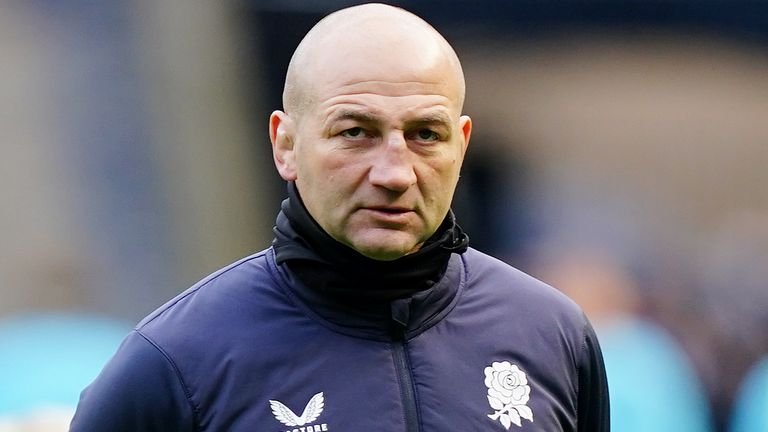 England head coach steve Borthwick at Murrayfield Stadium