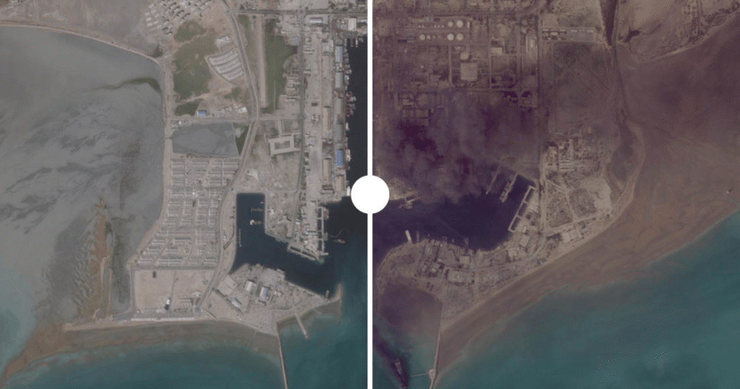 Satellite images show destruction of the US-Israel war on Iran