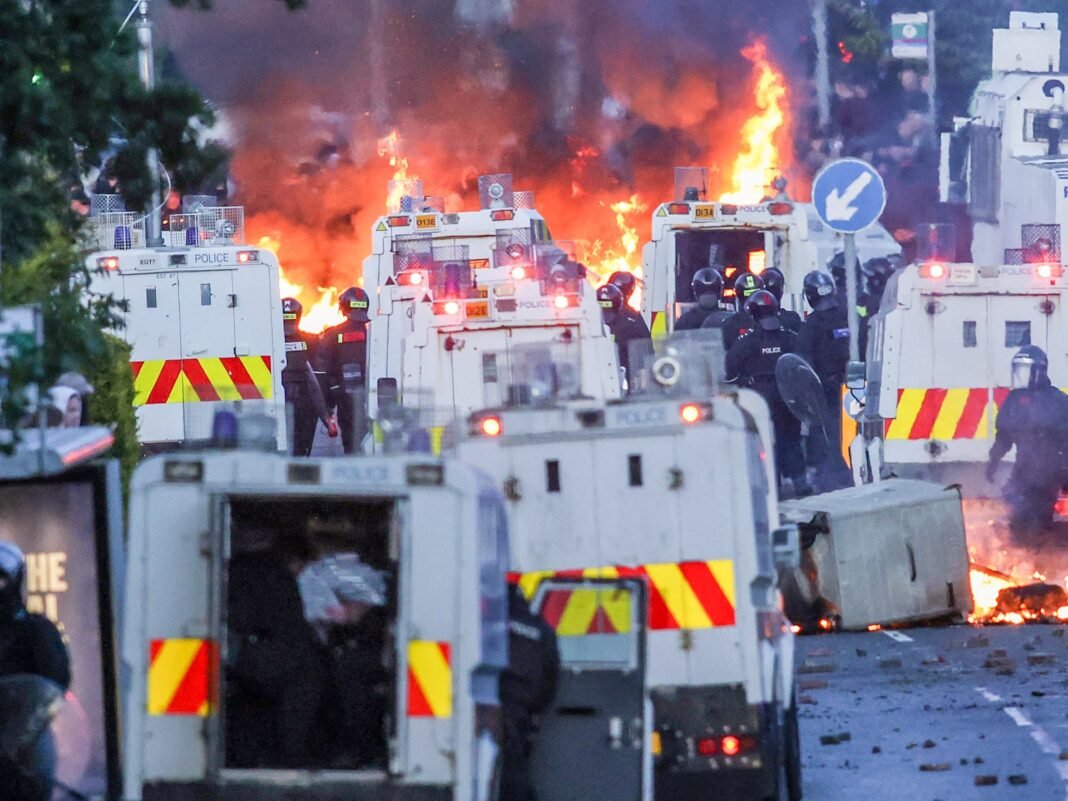 Belfast Police Unleash Water Cannon as Anti-Immigrant Tensions Ignite