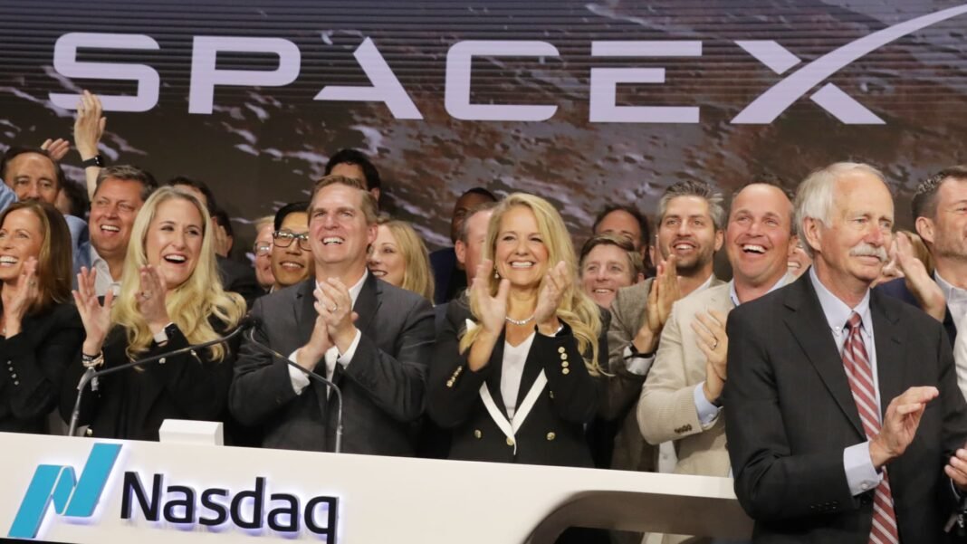 SpaceX market cap tops $2 trillion after shares of Elon Musk’s rocket company gain 30% on debut