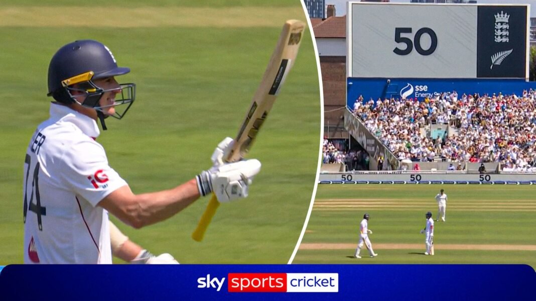 England vs New Zealand, second Test, day three: Fisher hits his first Test half-century!