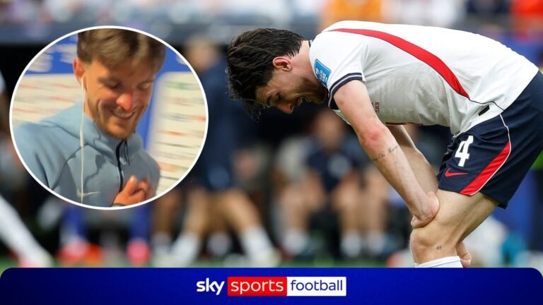 England on Edge: Rice Seen Limping with Heavy Strapping, Injury Concerns Mount