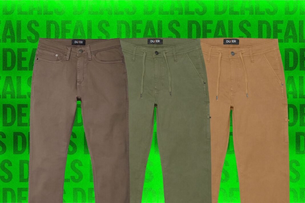 Grab Them Before They’re Gone: Duer’s Wear-Everywhere Pants Are on Sale This Weekend!