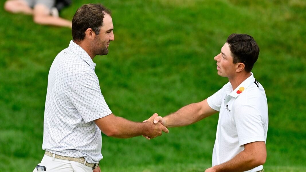 Viktor Hovland Rockets Past Scottie Scheffler, Setting the Stage for an Epic Travelers Championship Finale