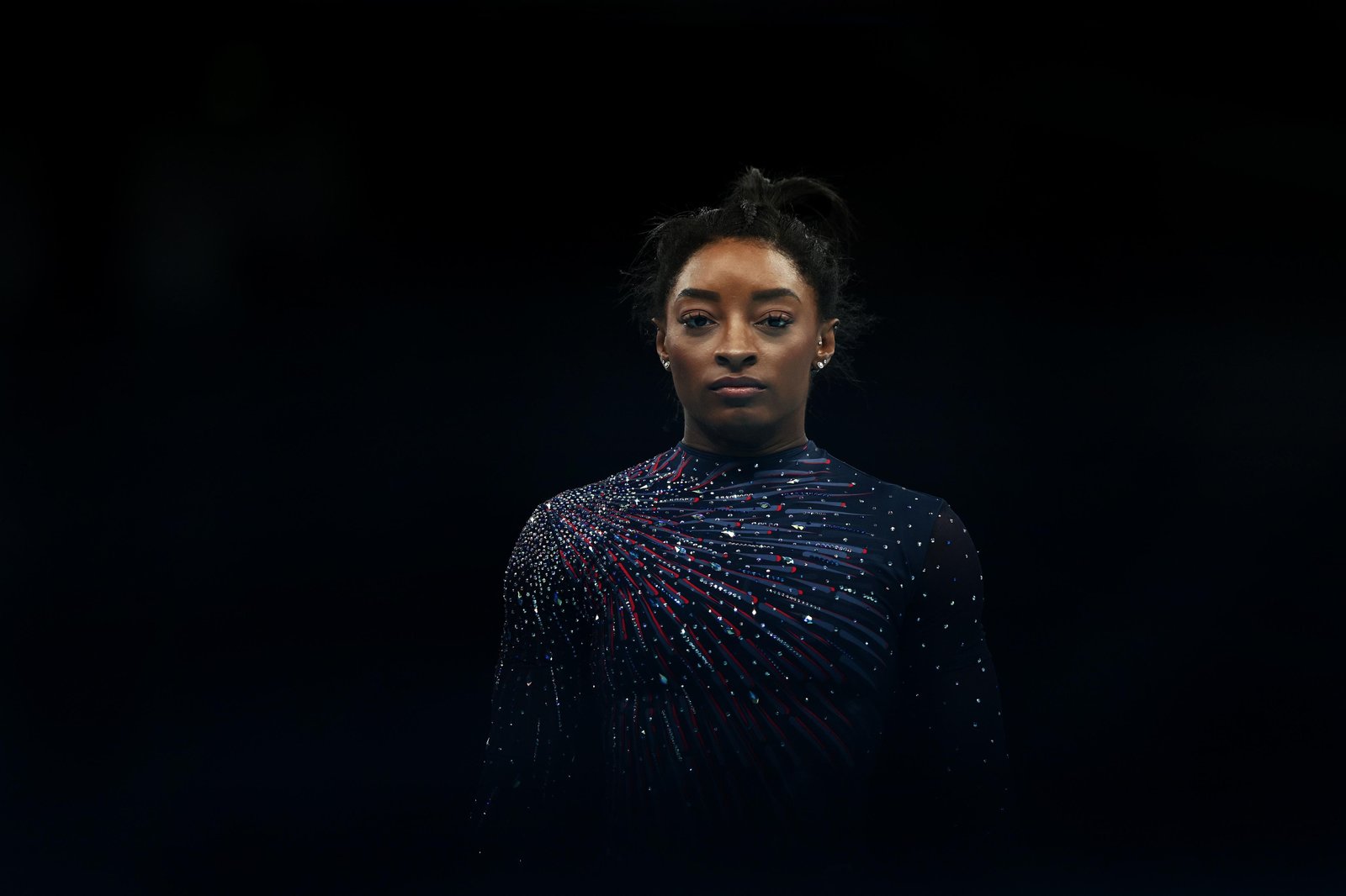 Simone Biles presenting award at Laureus World Sports Awards