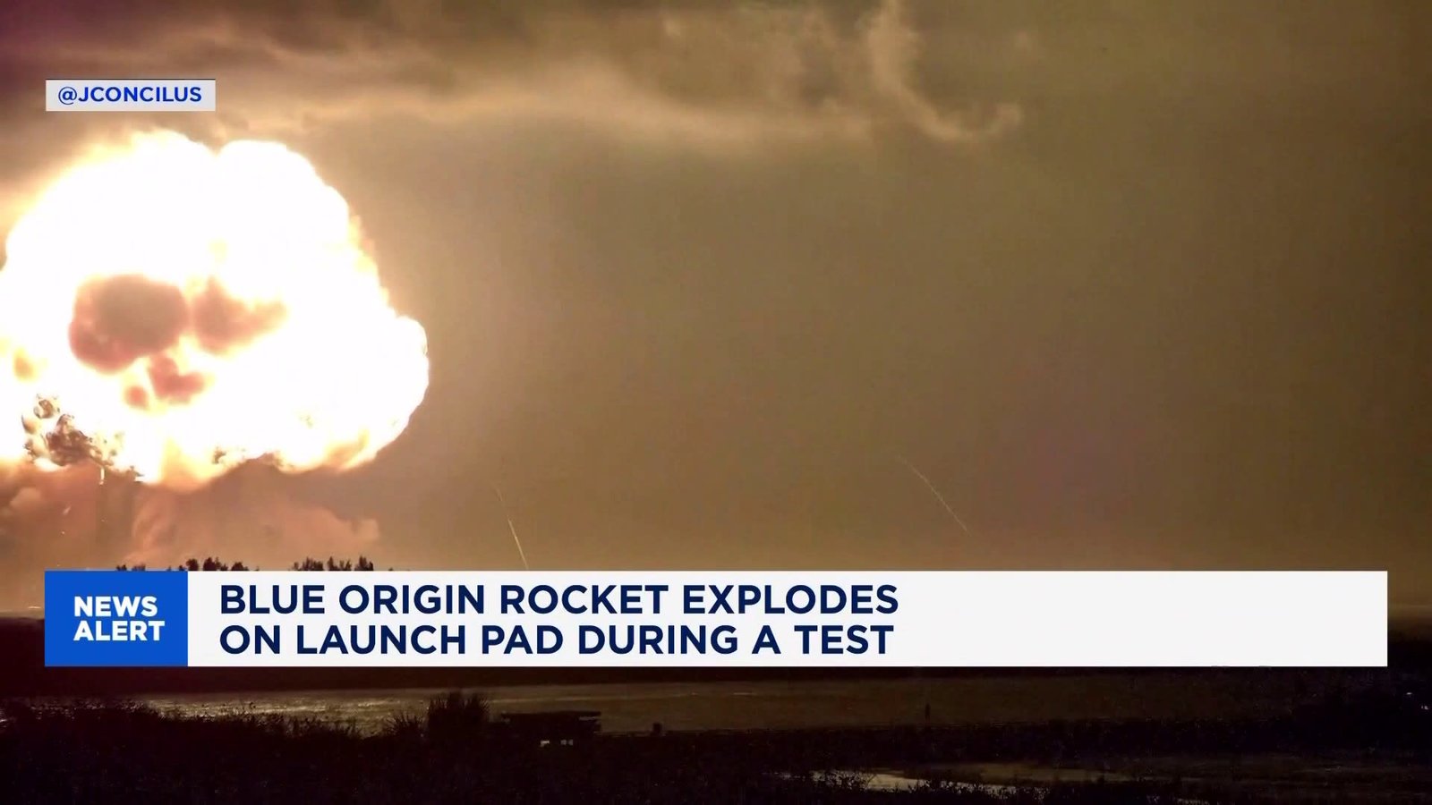 Explosion during Blue Origin rocket test causes fireball