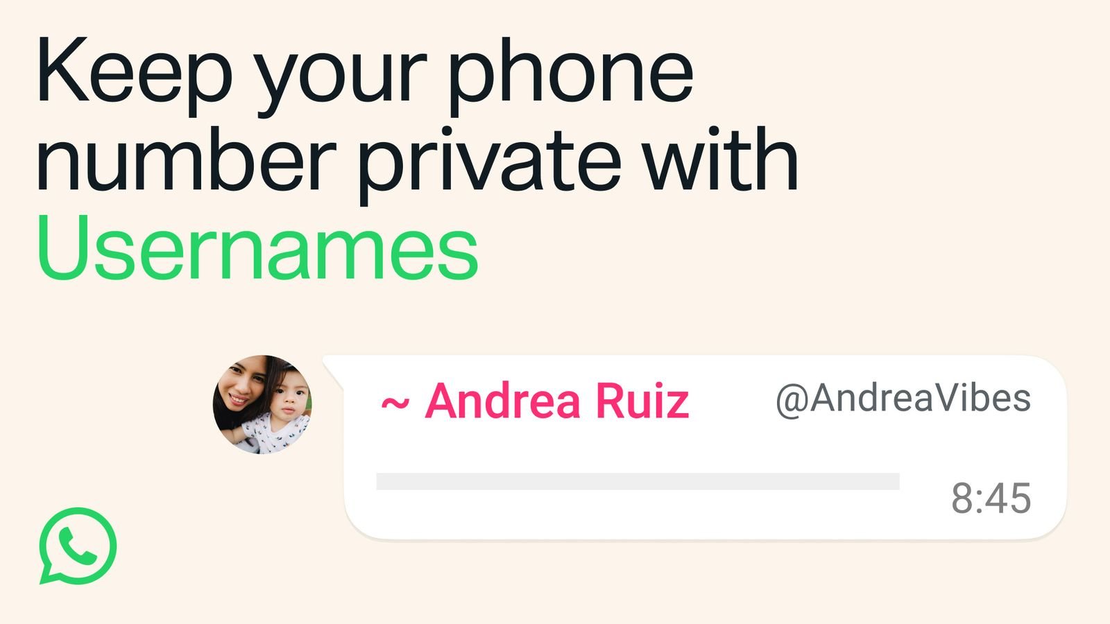 WhatsApp Username Feature Interface