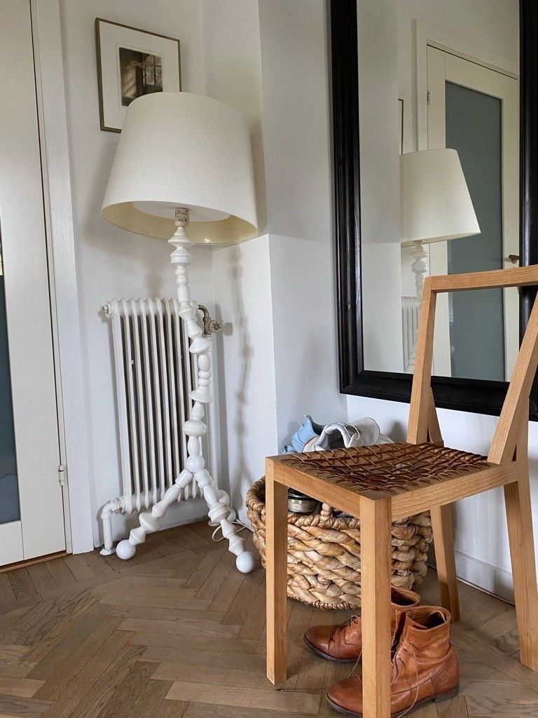 twistable Svarva floor lamp enhancing room ambiance