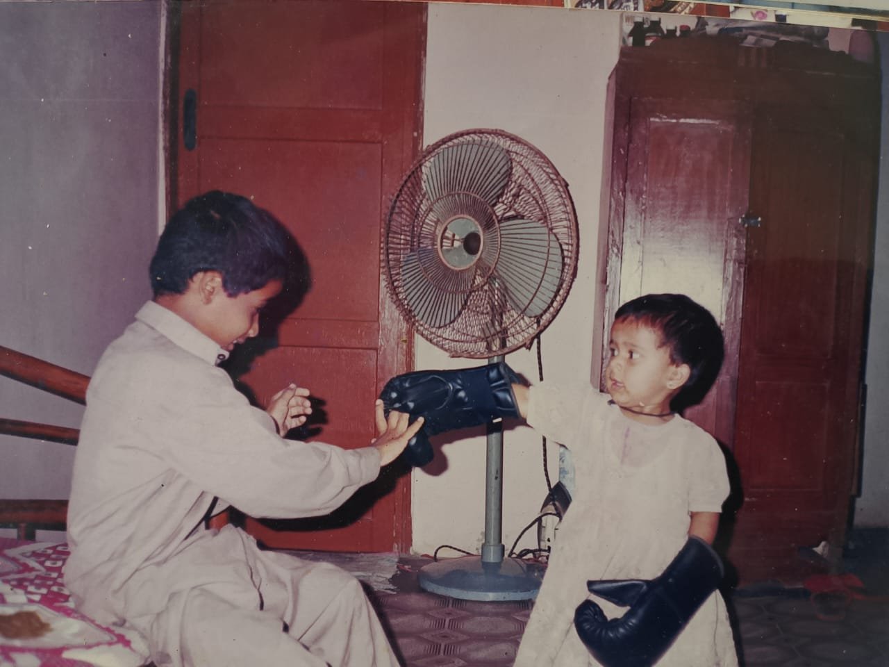 Childhood photo Munir & Anum