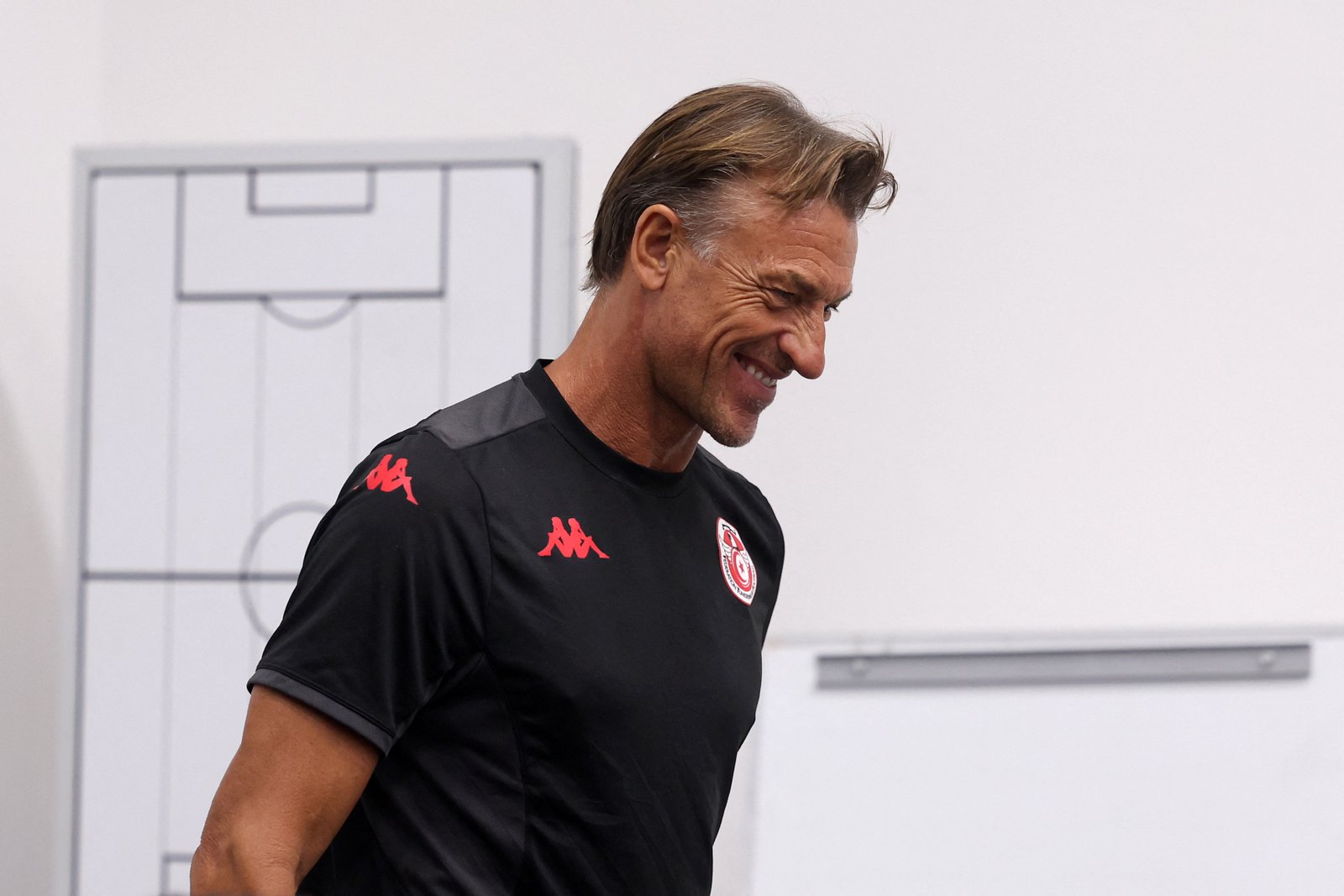 Coach Herve Renard smiling press conference