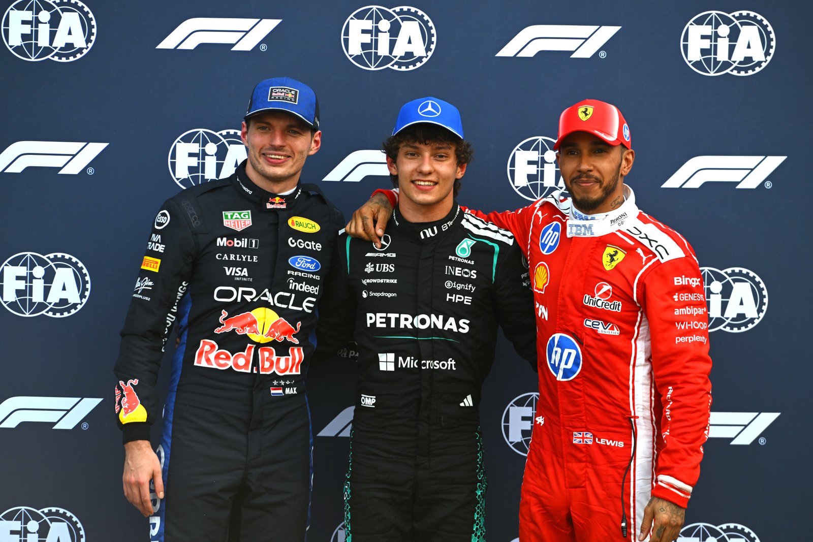 Kimi Antonelli celebrates securing pole position ahead of Monaco GP