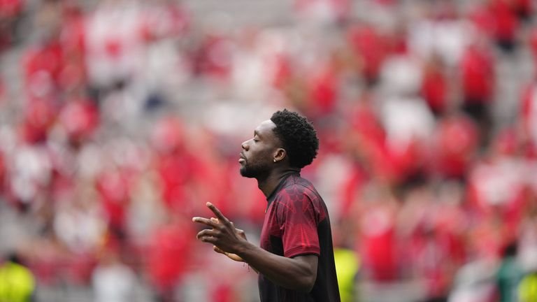 Alphonso Davies returned from injury but remained unused by Jesse Marsch
