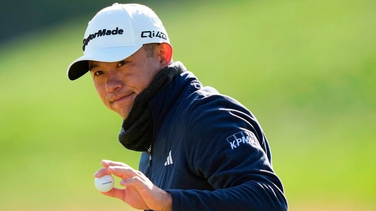 Collin Morikawa leads clubhouse after rain delay