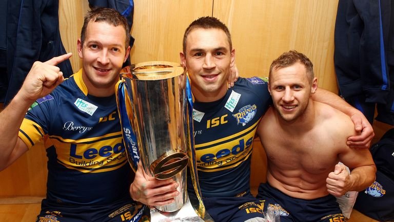 Leeds Rhinos legends Danny McGuire, Kevin Sinfield and Rob Burrow