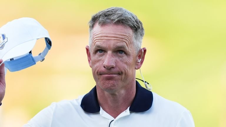 Luke Donald speaking about golf