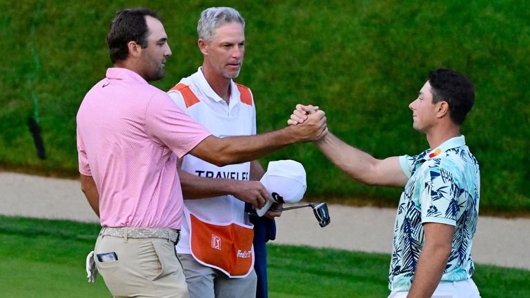 Scheffler and Hovland neck-and-neck throughout final round