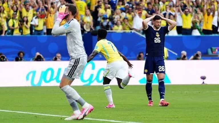 Vinicius Jr opened scoring against Scotland