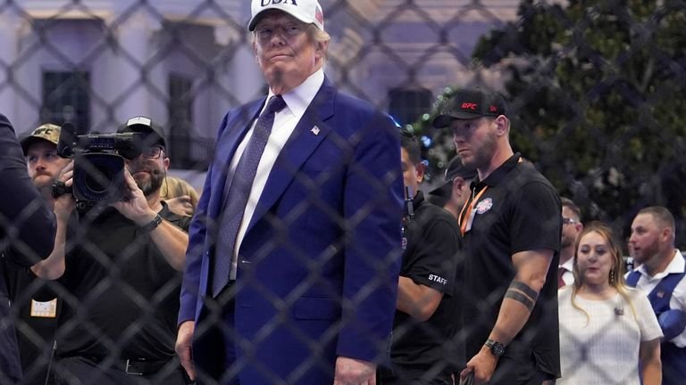 President Donald Trump celebrated his 80th birthday during this unique UFC event.