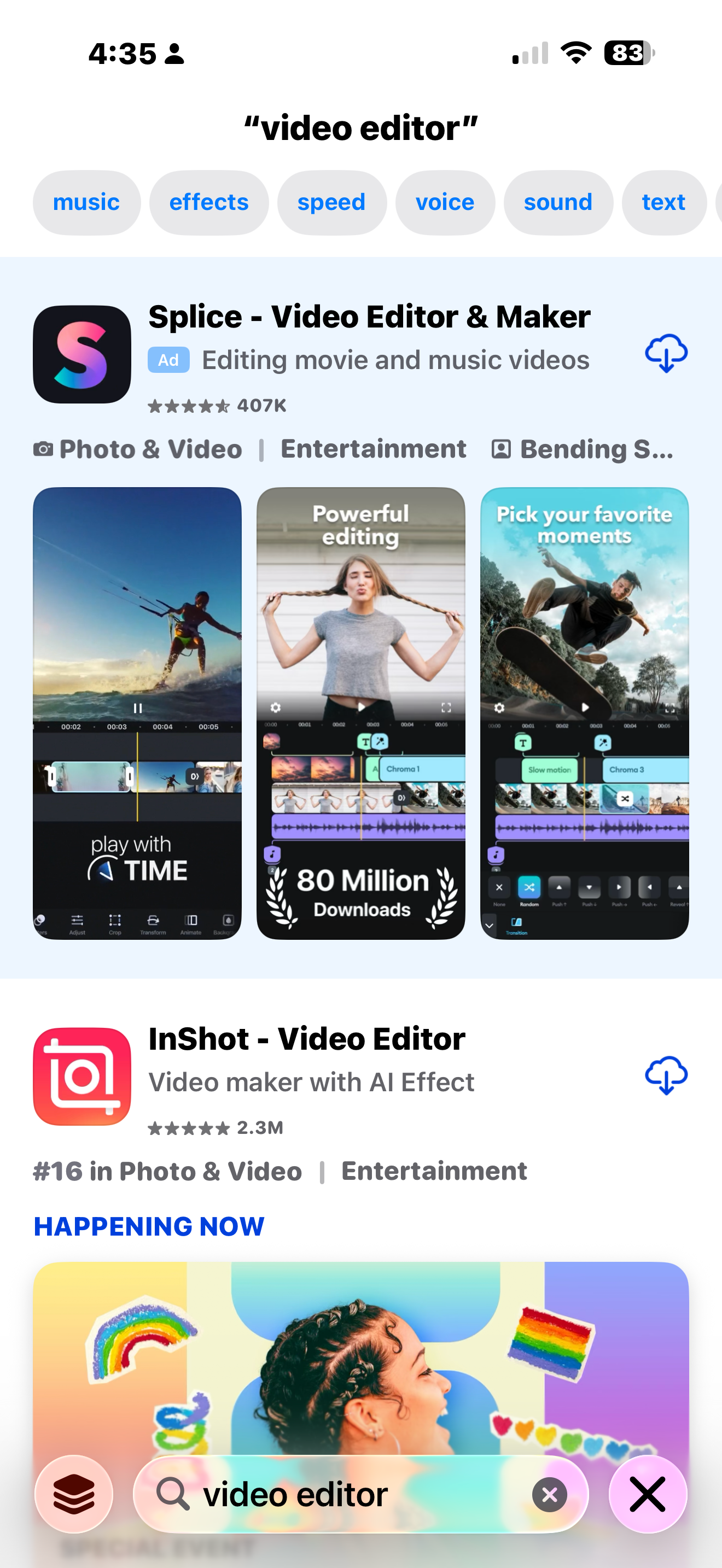 App Store interface showcasing developer beta features