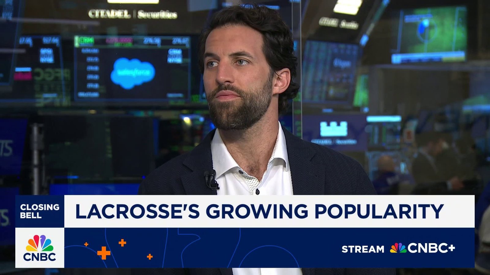 Paul Rabil discussing lacrosse's rising popularity