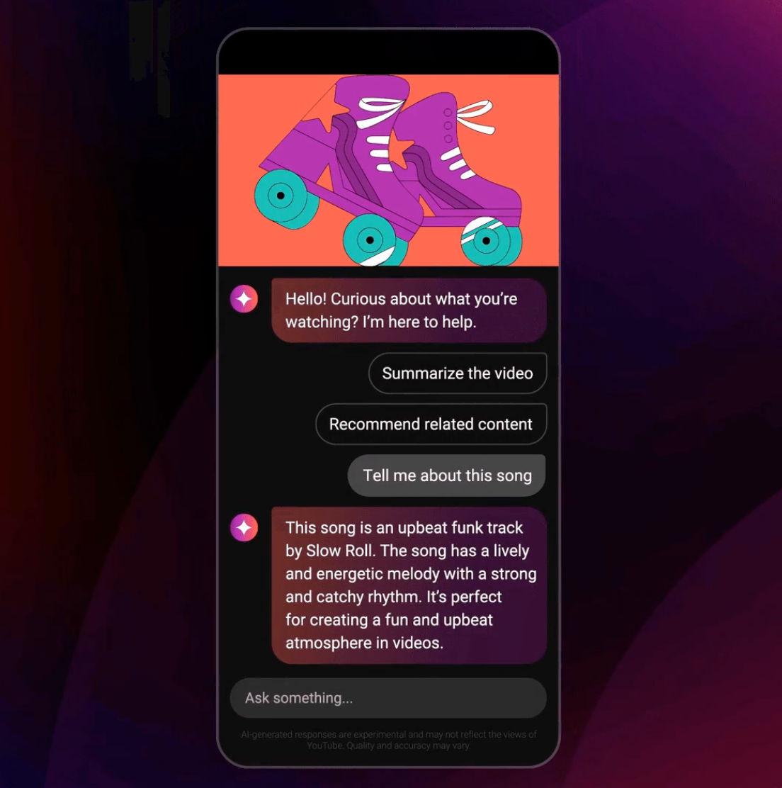 youtube Conversational AI interface