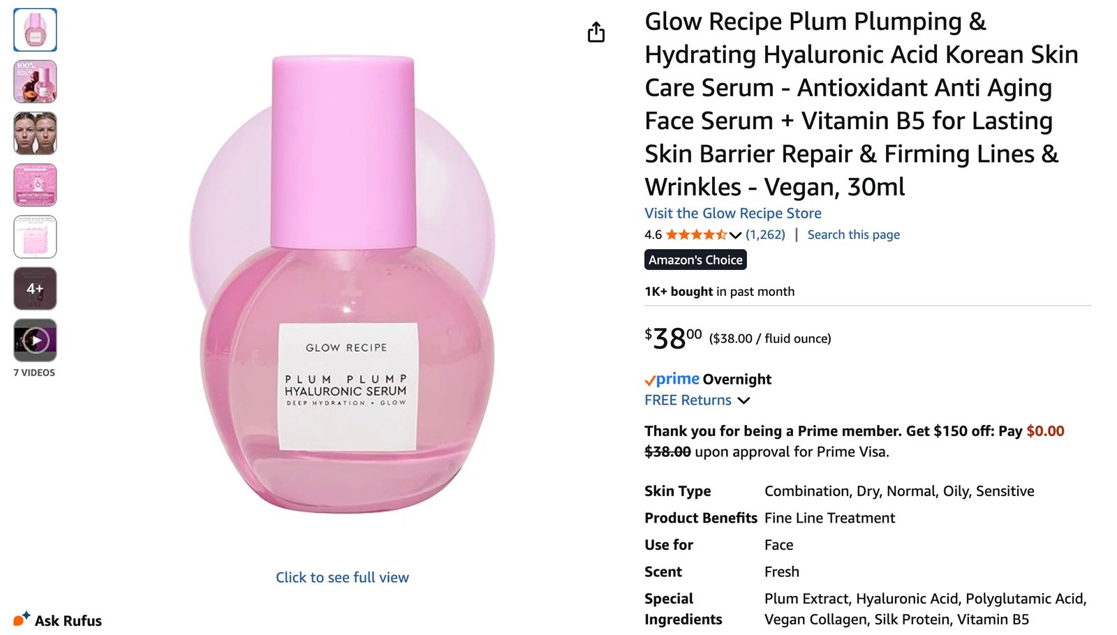 Product price tracking interface