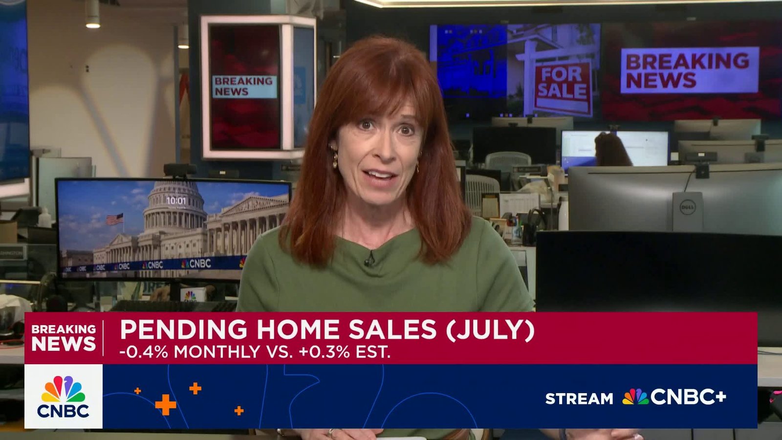 July pending home sales -0.4% monthly vs. +0.3% estimated