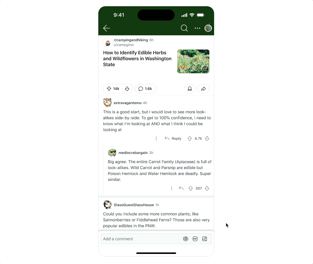 Reddit's improved browsing interface