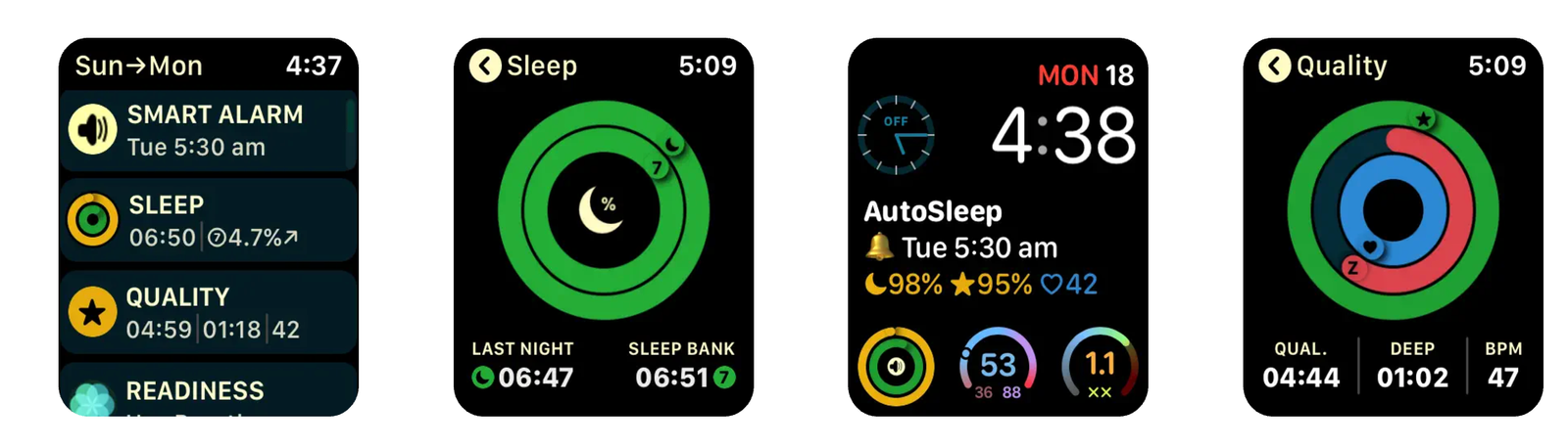 AutoSleep Sleep Analysis Screen 